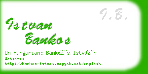 istvan bankos business card